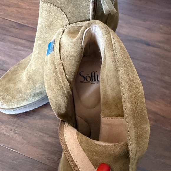 Sofft NWOT Shary Aqua Waterproof Camel Color Ankle Booties-Size 9 - Picture 10 of 16